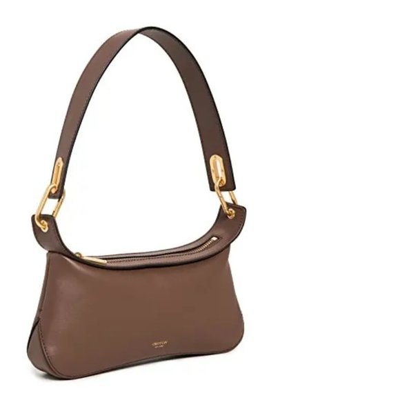 Gorgeous Oroton Sydney AU Dark Chocolate Leather North Shoulder Bag NWT - Picture 1 of 8